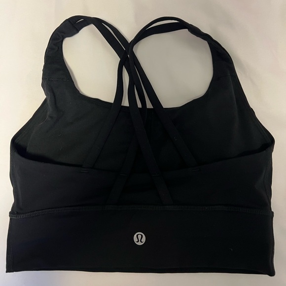 Lululemon longline energy bra in black, size 4 - Picture 2 of 2